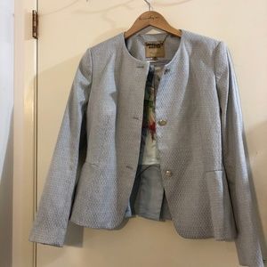 Ted Baker Pale Blue Eiraa Peplum Jacket